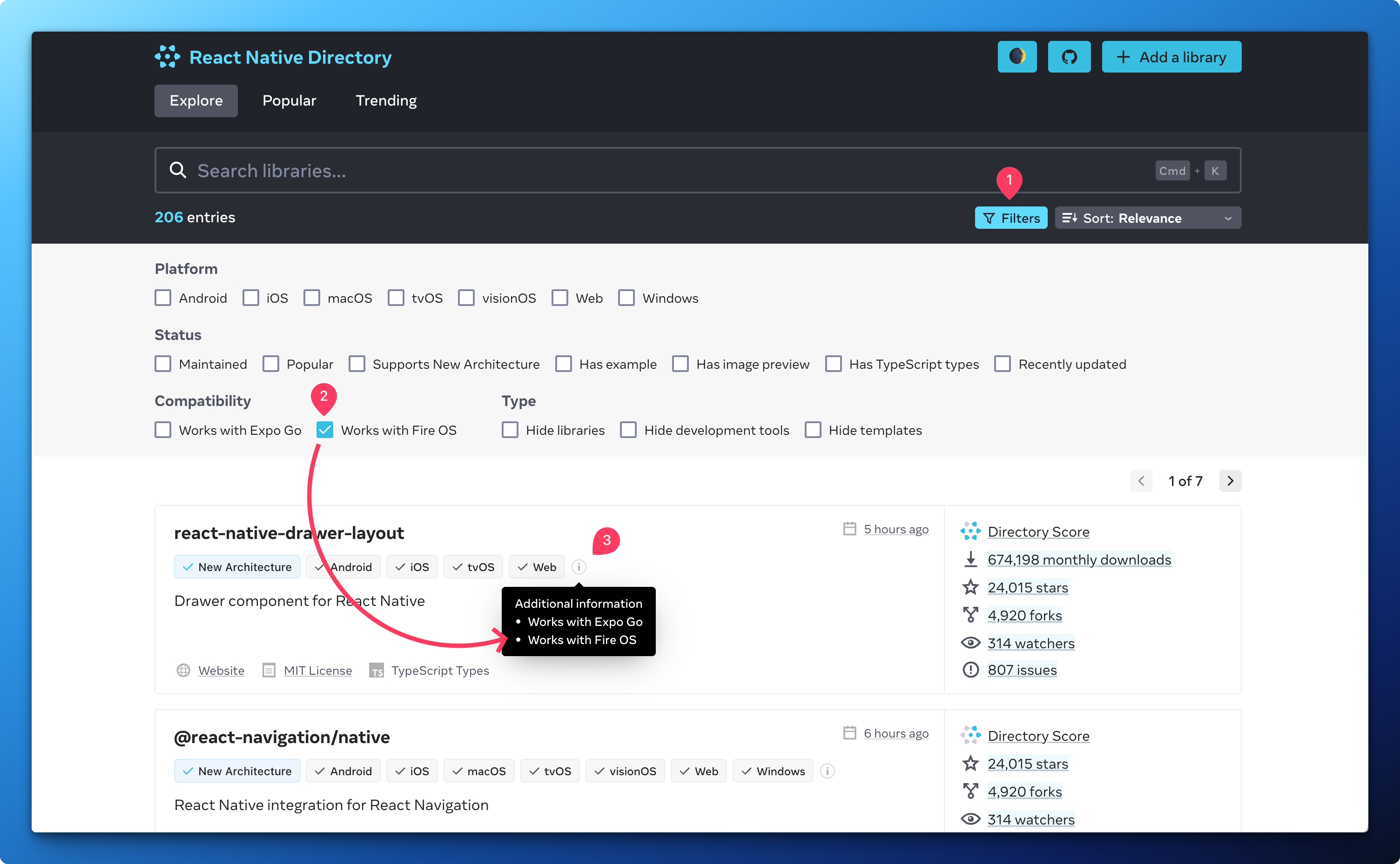 React native directory 